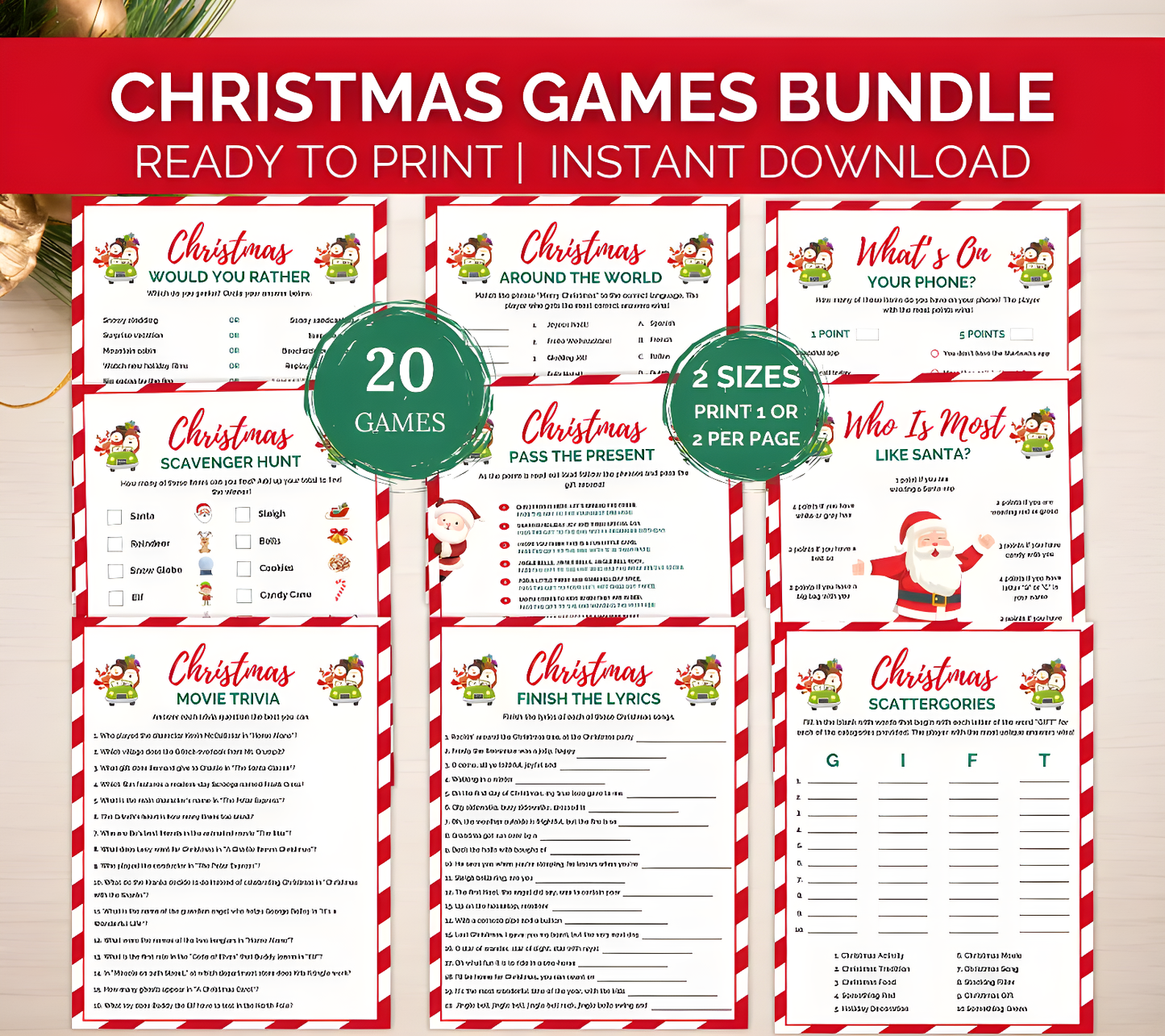20 Christmas Family Games – FamilyPack™